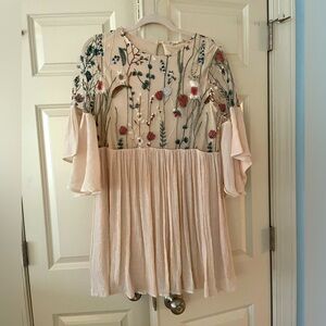 Gauzy, Cream Alter’d State Dress, Embroidered Bodice, S